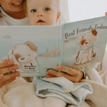 Bunnies By The Bay "Best Friends Indeed" Board Book for Babies