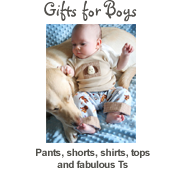 Hip duds for little dudes - Pants, shorts, shirts, tops and fabulous Ts