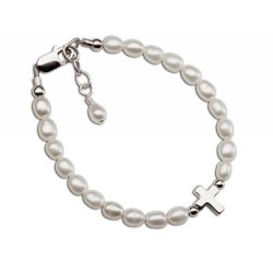 Cherished Moments "Amelia" Sterling Silver and Pearl Bracelet