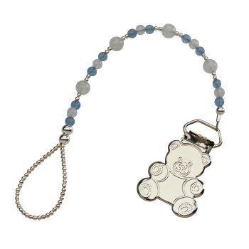 Teddy Bear Binky Clip for Boys