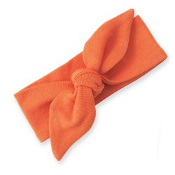 Tesa Babe Orange "Lucy Bow" Headband for Baby Girls 