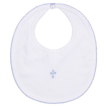 Baby Threads Christening Bib for Baby Boys