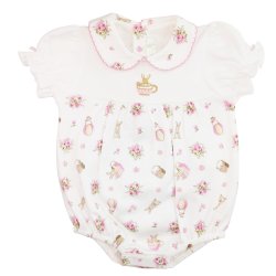 Baby Threads "Bella Bunny" Romper for Baby Girls