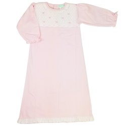 Baby Threads "Sophie" Sweet Bows Hand Smocked Gown