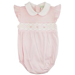 Baby Threads "Sophie" Sweet Bows Romper for Baby Girls