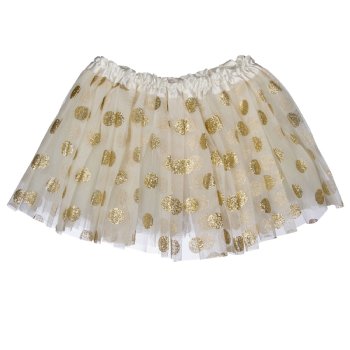 Bari Lynn Glitter Gold Dot Tutu Skirt