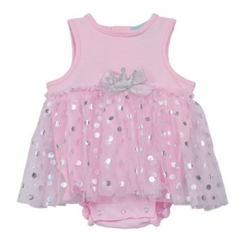 For Beloved Children "Princess" Onesie with Pink Skirt