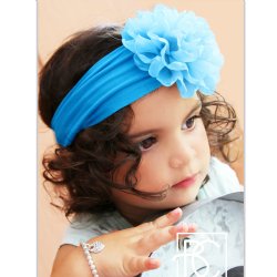 Beyond Creations Turquoise Peony Bloom Flower Headband