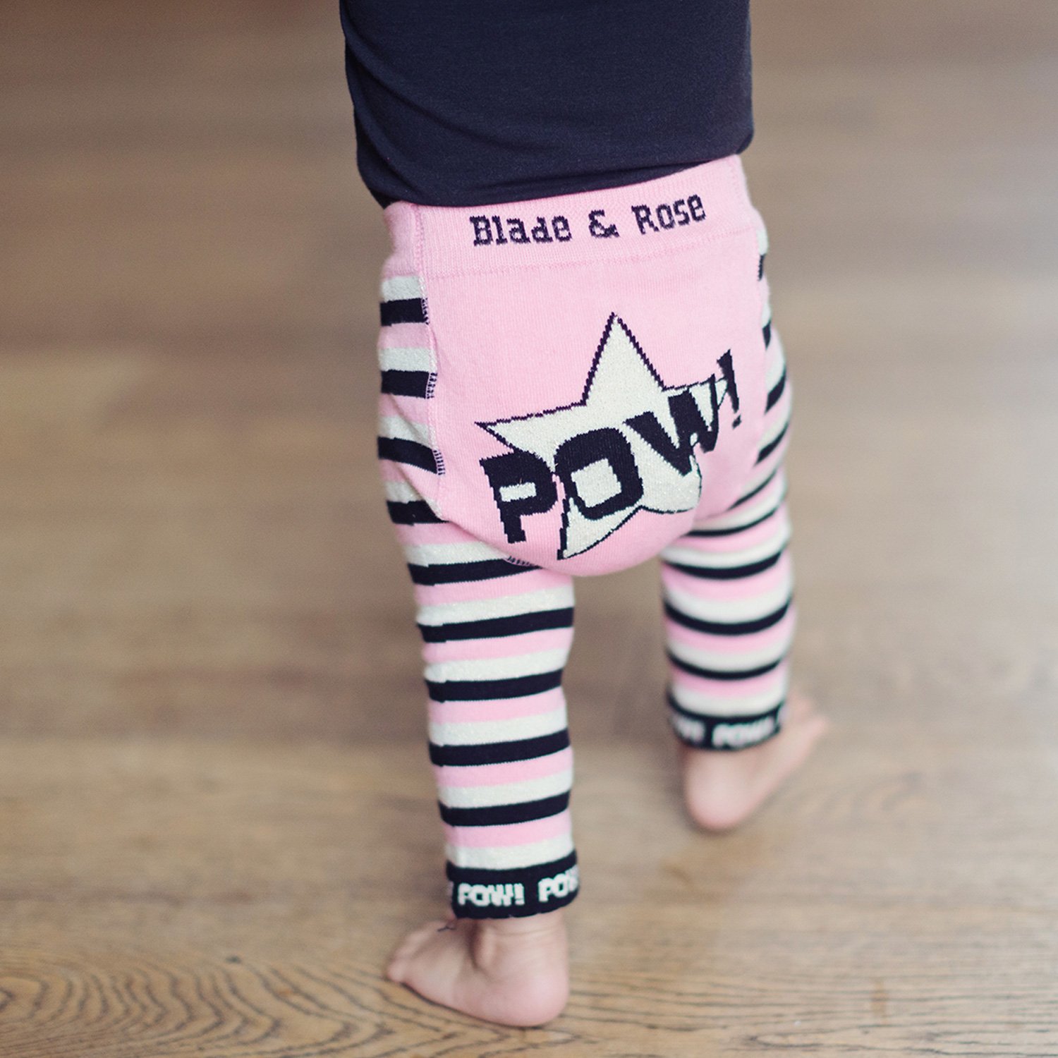 baby leggings blade and rose