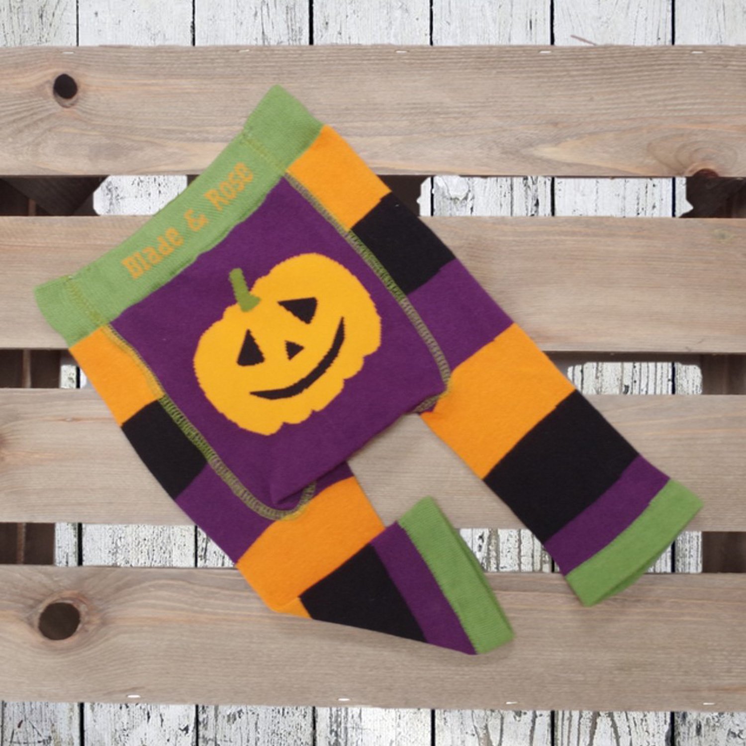 Blade & Rose Patty Pumpkin Halloween Leggings for Baby Girls and Boys