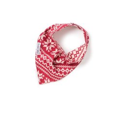 Blade & Rose "Nordic Snowflake" Red Bandana Bib