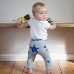 Blade & Rose "Star" Leggings for Baby Boys in Grey and Blue