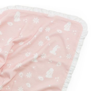 Bunnies By The Bay "Blossom's Organic Blanket" for Baby Girls
