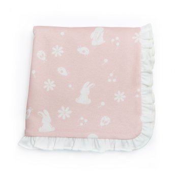 Bunnies By The Bay "Blossom's Organic Blanket" for Baby Girls