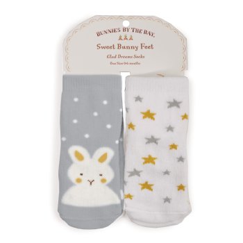 Bunnies By The Bay "Give Glad Dreams" Socks for Baby Boys