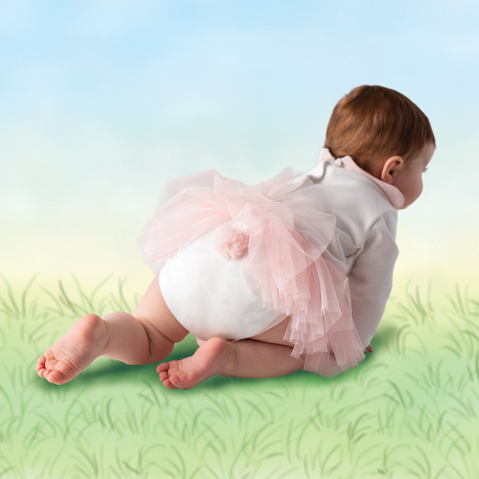 Bunnies By The Bay Tutu Delight Onesie for Baby Girls