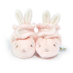 Bunnies By The Bay Blossom "Hoppy" Feet Slippers for Baby Girls