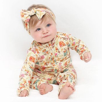 Charlie's Project Little Snuggles "Pumpkin Patch" Romper