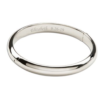 Cherished Moments "Ella" Sterling Silver Classic Bangle Bracelet