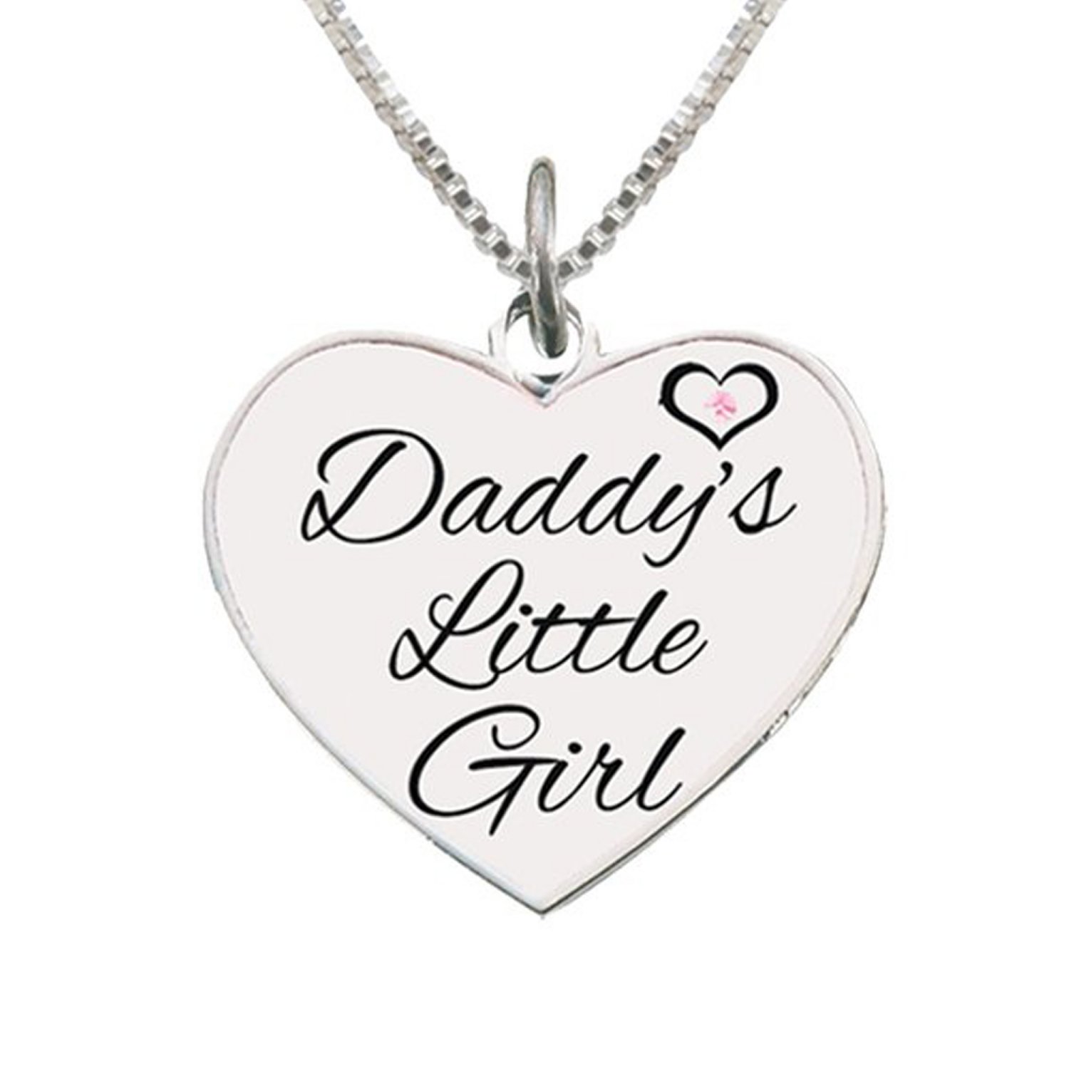 Cherished Moments "Daddy's Girl" Sterling Silver Necklace.