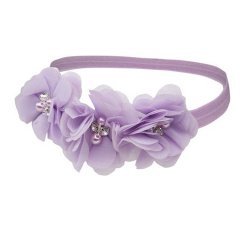 Cherished Moments Lavender Rosette Headband