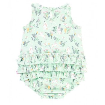 Ruffle Butts "Cutie Cottontail" Ruffle Bubble Romper