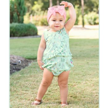 Ruffle Butts "Cutie Cottontail" Ruffle Bubble Romper