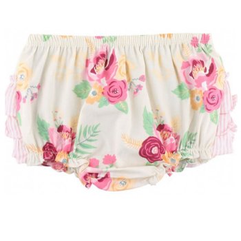 Ruffle Butts "Darling Bouquets" Diaper Cover for Baby Girls and Toddlers