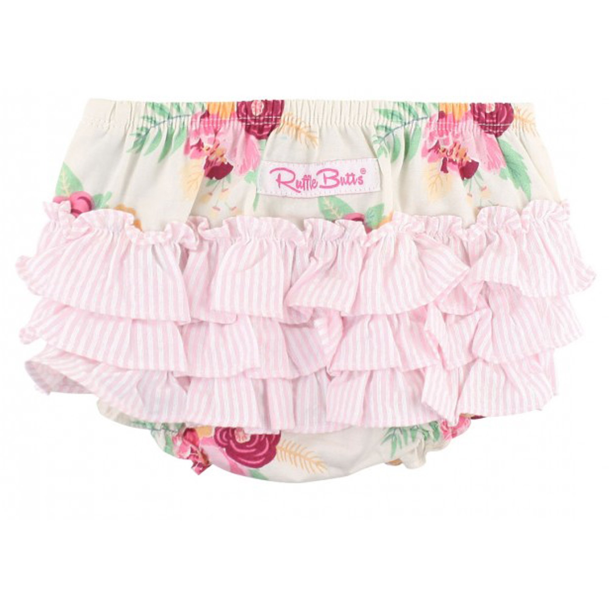Ruffle Butts Darling Bouquets Diaper Cover for Baby Girls and Toddlers