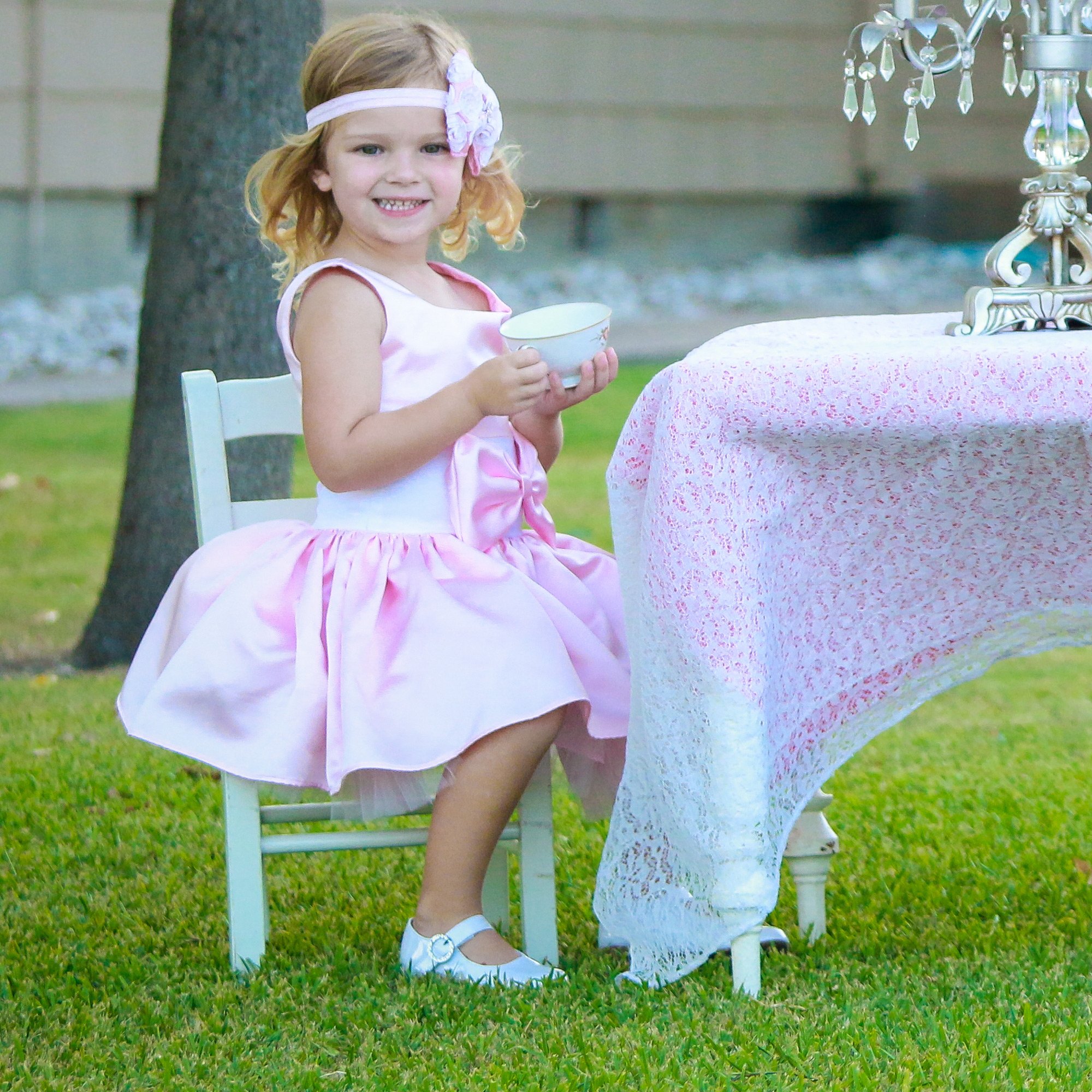 Dolls and Divas Couture Austin Pink Toddler Party Dress