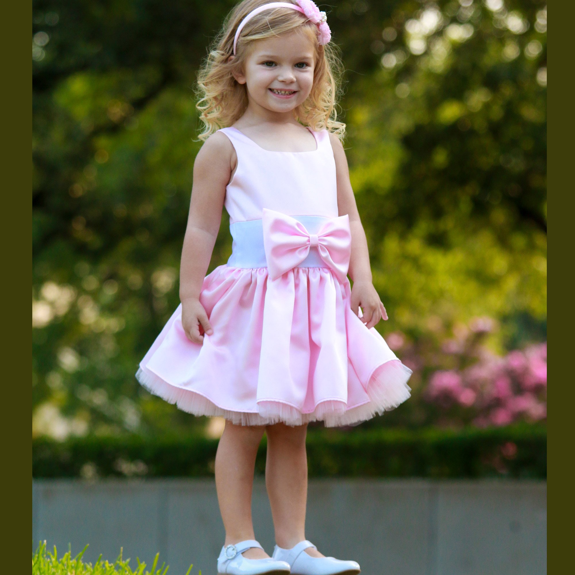 and Divas Couture &quot-Austin&quot- Pink Toddler Party Dress