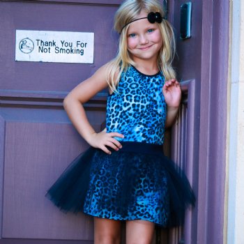 Dolls and Divas Couture "Cooper" Cheetah Print Dress for Toddlers