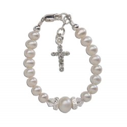 Cherished Moments "Eden" Sterling Silver and Pearl Bracelet