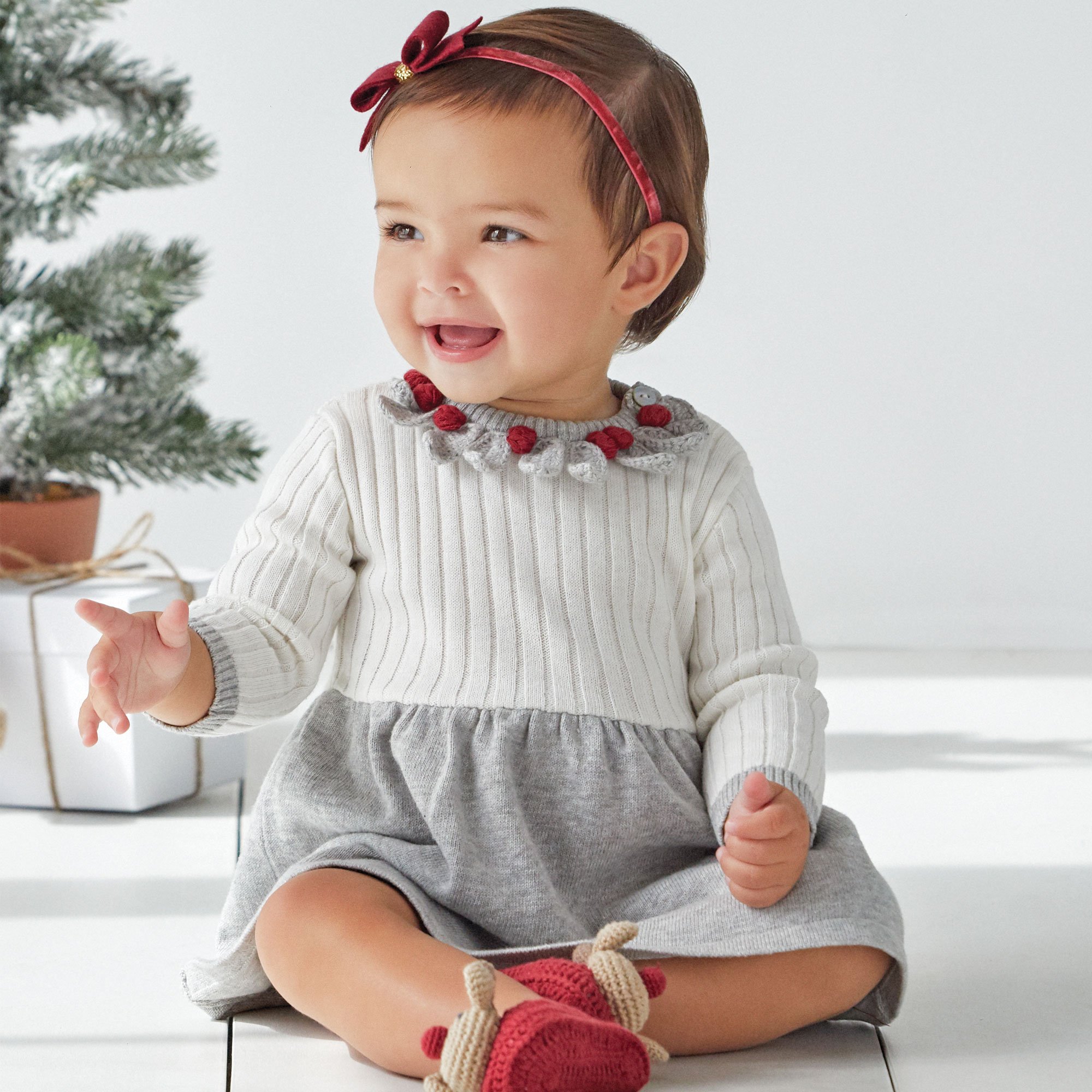 grey baby dress