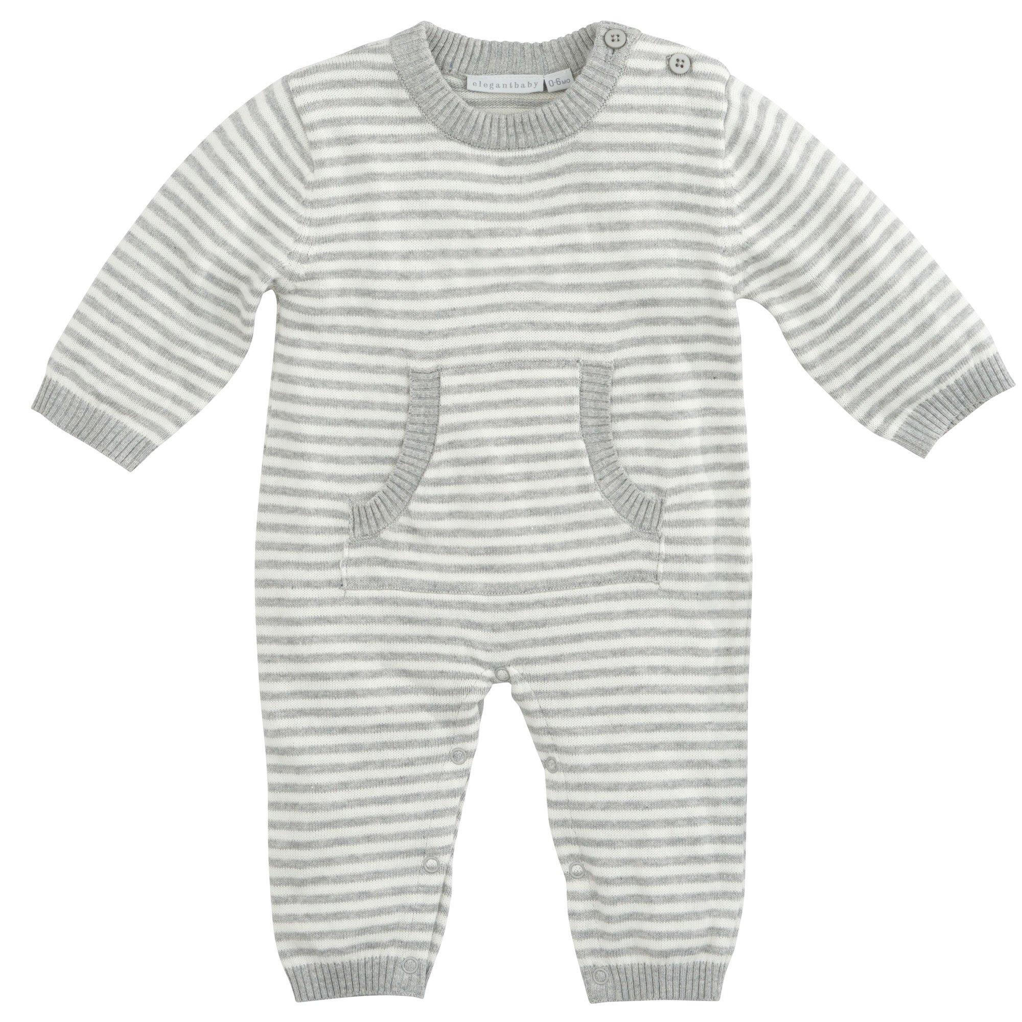 Elegant Baby Grey Romper, Hat, Blanket and Toy Unisex Gift Set