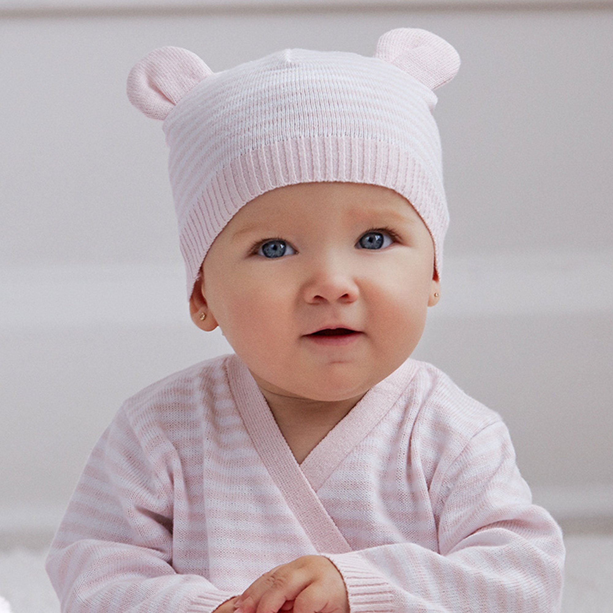 Elegant Baby Pink Romper, Hat, Blanket and Toy Gift Set for Baby Girls