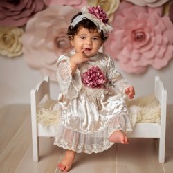 Frilly Frocks "Vanessa" Heirloom Baby Dress