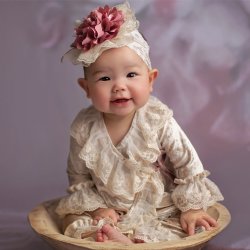 Frilly Frocks "Vanessa" Heirloom 2 Pc. Kimono Set for Baby Girls