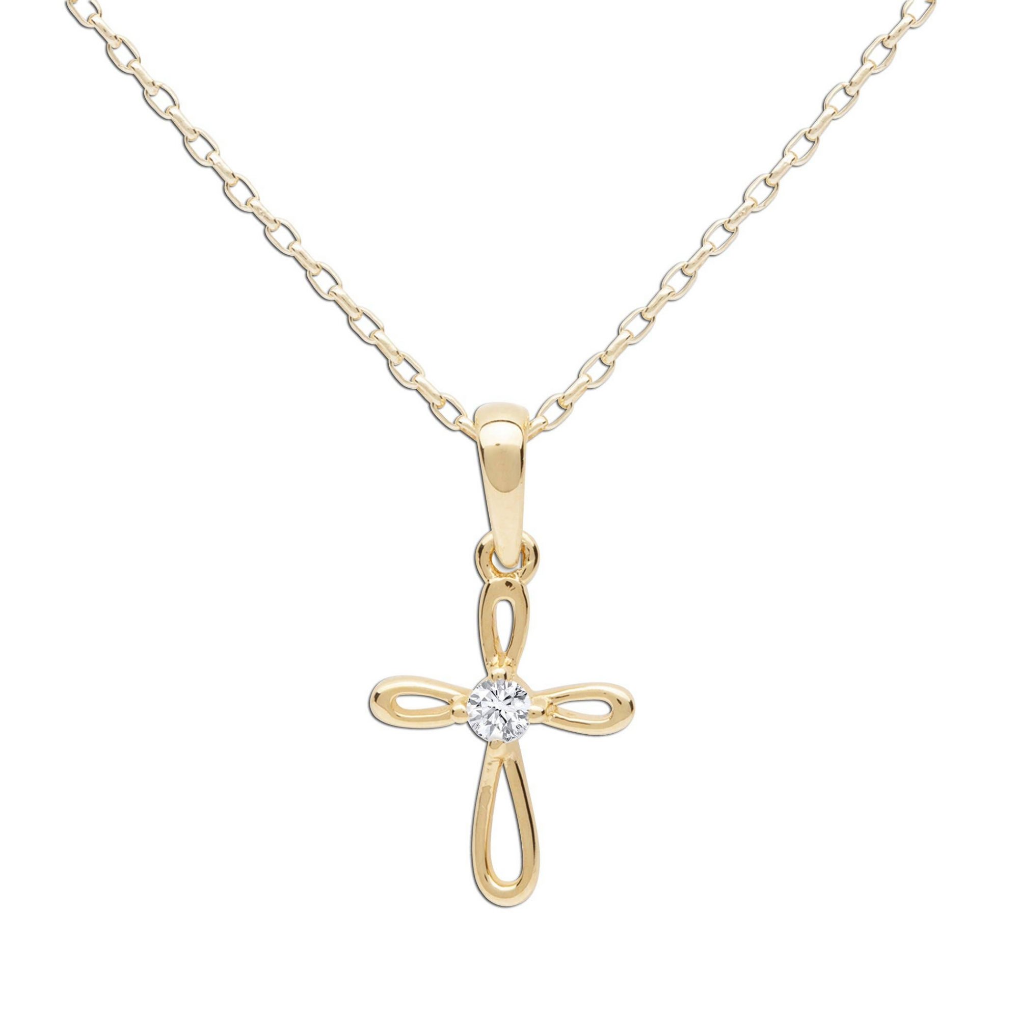Elsa Peretti® infinity cross pendant in 18k rose gold, medium. | Tiffany &  Co.