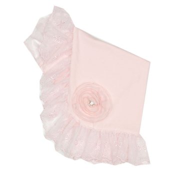Haute Baby "Bow Love" Blanket for Baby Girls in Pink