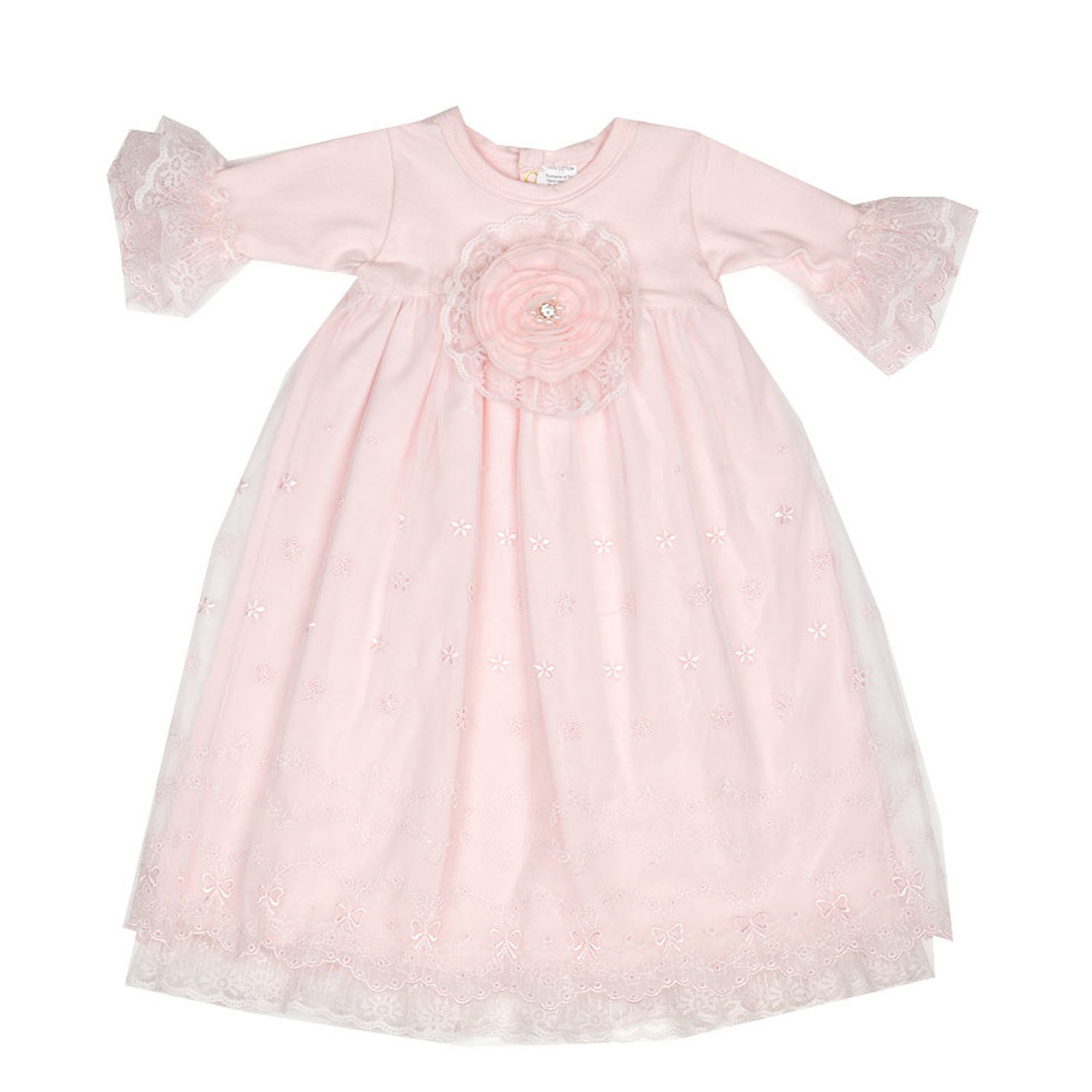 Haute Baby Bow Love Newborn Gown