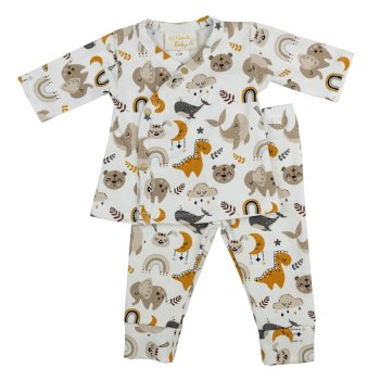 Haute Baby "Safari Love" Baby Boy Criss Cross Set