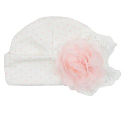 Haute Baby "Cuddle Me" Newborn Cap for Baby Girls