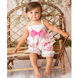 Haute Baby "English Rose" Bubble Romper