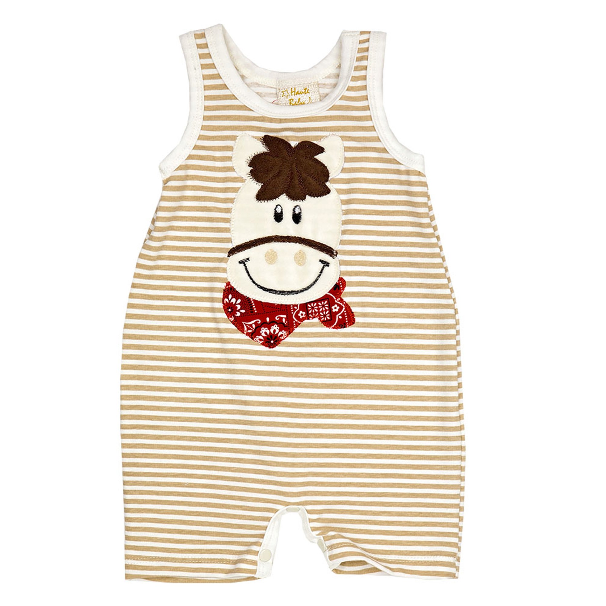 Haute Baby Giddy Up Tank Romper for Baby Boys