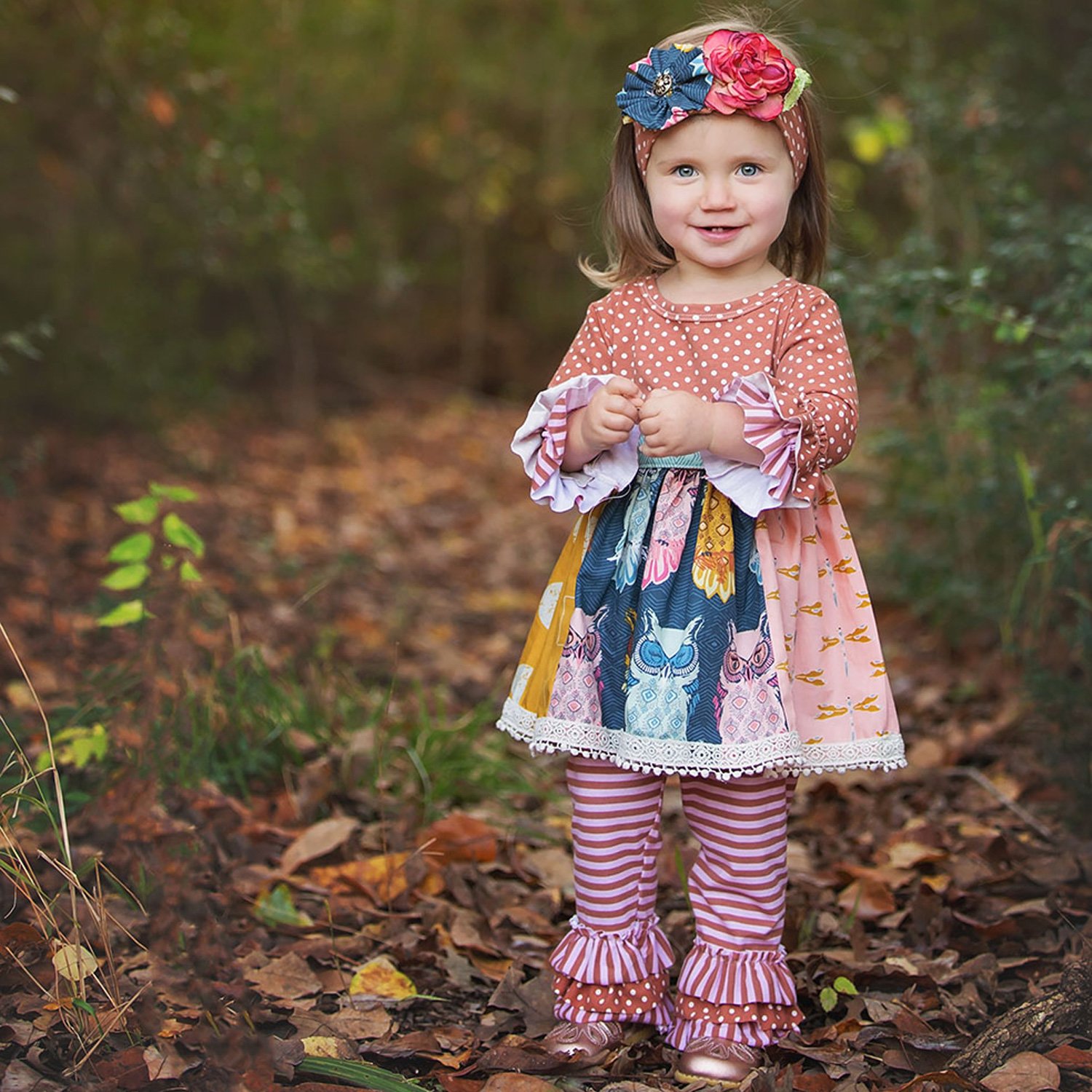 Haute Baby Ginger Willow 2pc Tunic Set for Baby Girls