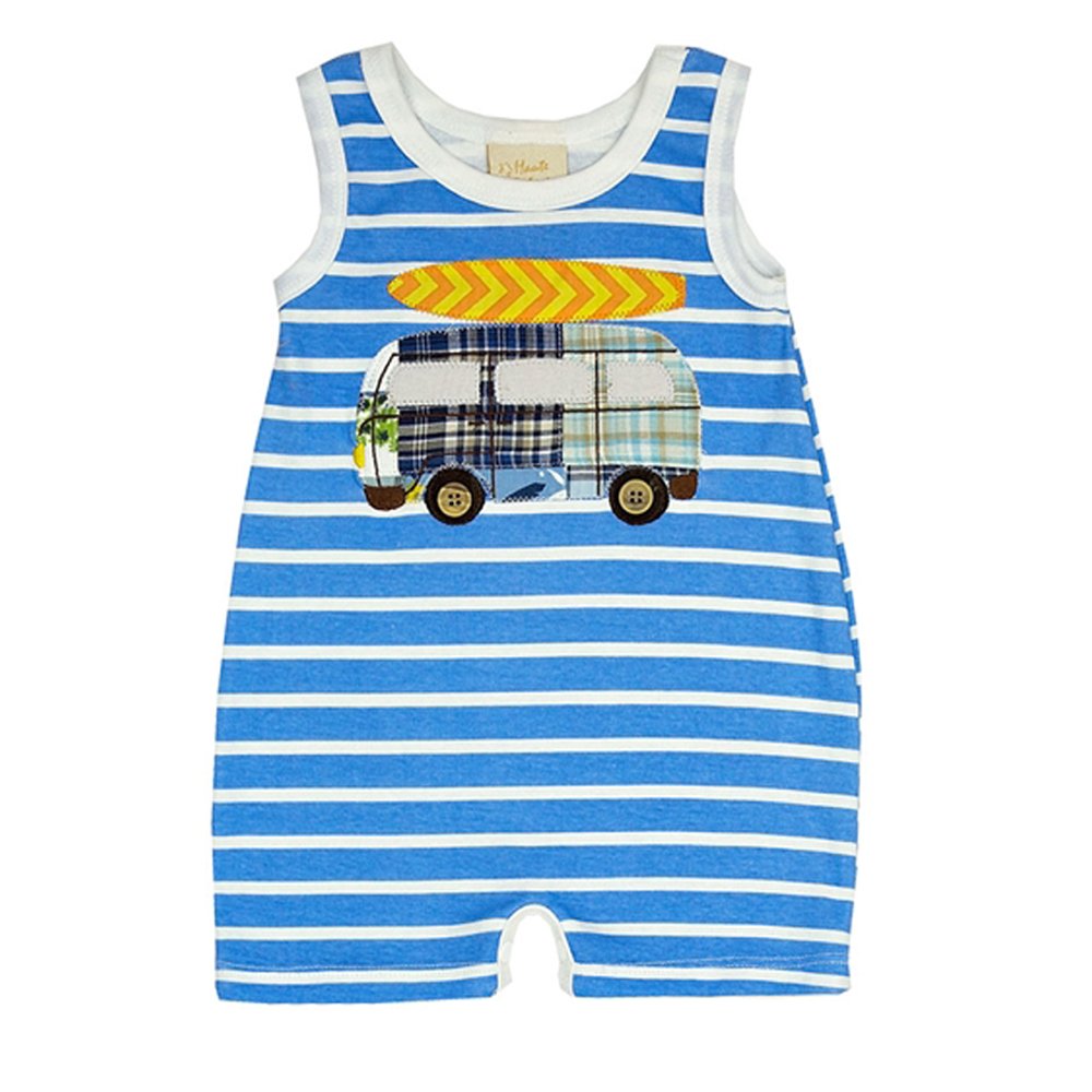 Haute Baby Hang Ten Tank Romper for Baby Boys