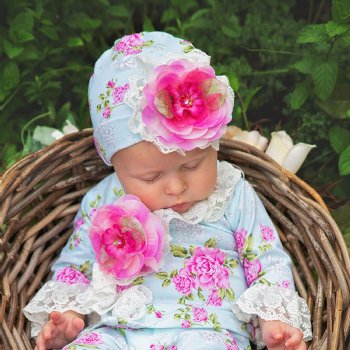Haute Baby "Bloomsbury" Cap for Newborns