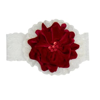 Haute Baby "Evelyn" Holiday Headband for Baby Girls