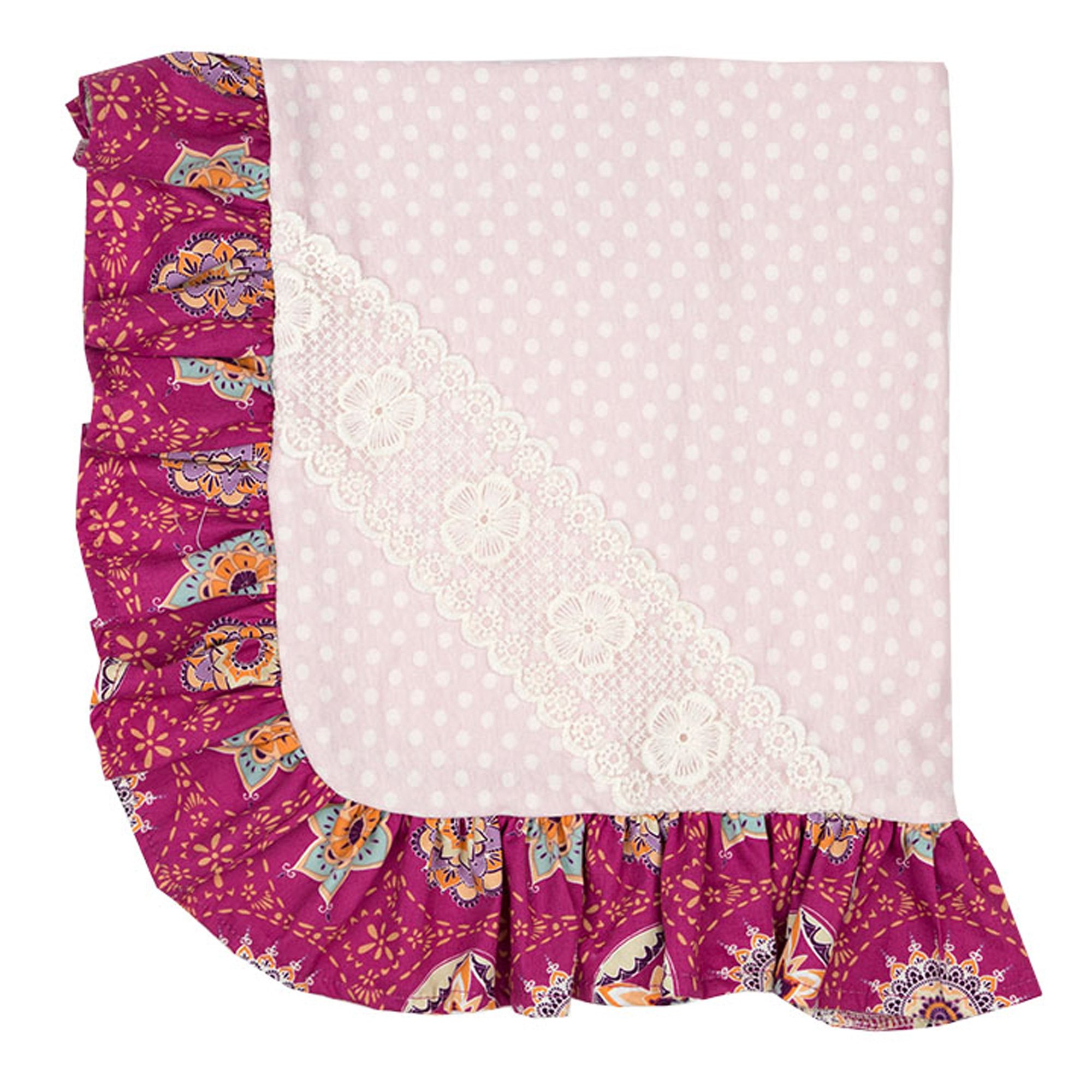 Haute Baby Magenta Magic Receiving Blanket for Baby Girls